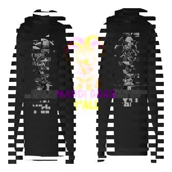 ダックスフンド 犬 マルディグラ Y'all 長袖Tシャツ - Kawaiitshirt