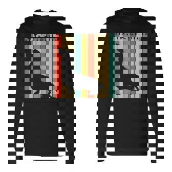 ダックスフンドのギフトレトロなスタイル 長袖Tシャツ - Kawaiitshirt