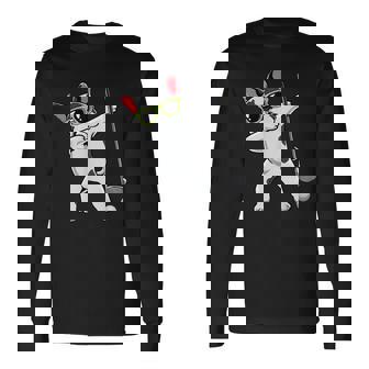 ダビングフレンチブルドッグゴルフフレンチドッグダブゴルファーギフト 長袖Tシャツ - Kawaiitshirt