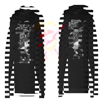 ダブ 大根 踊る 大根 野菜 長袖Tシャツ - Kawaiitshirt