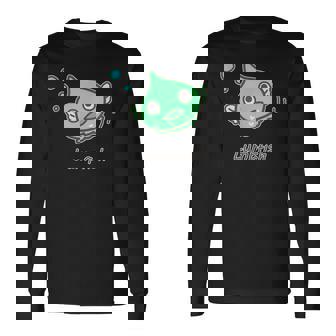 ダンゴウオ 緑ver 魚 かわいい おもしろ ネタ 海 魚好き プレセント 長袖Tシャツ - Kawaiitshirt