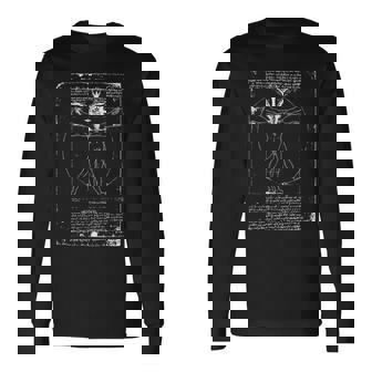 ダ・ヴィンチ ヤギ ヴィトルヴィアン バフォメット 悪魔 オカルト Dainci Goat Baphomet 長袖Tシャツ - Kawaiitshirt