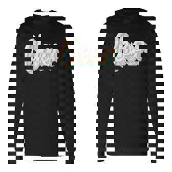 チアレトロチアリーダーチアリーディングチームギフト 長袖Tシャツ - Kawaiitshirt