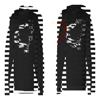 チア・チアリーディング・ハート 長袖Tシャツ - Kawaiitshirt