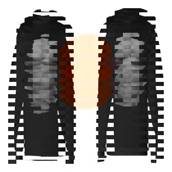 チェスト 6パック 筋肉 ボディービルダー 腹筋 ジム 面白いプレゼント 長袖Tシャツ - Kawaiitshirt