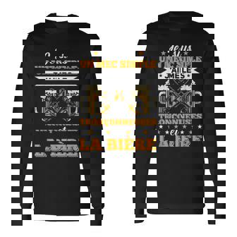 メンズ チェーンソー&ビール ランバージャック&林業チェーンソー 長袖Tシャツ - Kawaiitshirt