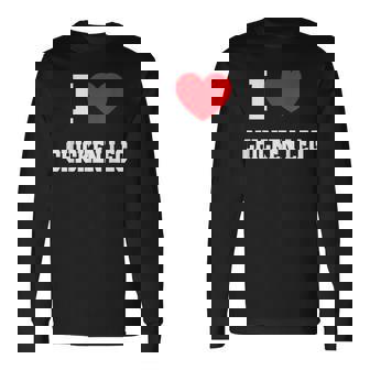 チキンレッグが大好き 長袖Tシャツ - Kawaiitshirt