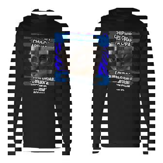 チッピ チッピ チャッパ チャッパ 踊る猫 ミーム 長袖Tシャツ - Kawaiitshirt
