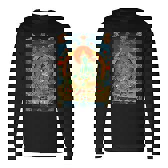 チベットタンカ サムサラ 曼荼羅 生命の輪 仏教 長袖Tシャツ - Kawaiitshirt
