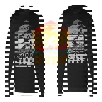 チャーリー・ドント・サーフィン・ミリタリー・ベトナム・サーフ 長袖Tシャツ - Kawaiitshirt