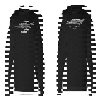 チョウザメの魚のキャビア 長袖Tシャツ - Kawaiitshirt