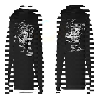 チョロ チカーノ ホーミー クール メキシカン ギャング スケルトン ローライダー 長袖Tシャツ - Kawaiitshirt