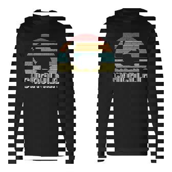 チンチラ I レトロ ナゲティール I ヴィンテージ チンチラ 長袖Tシャツ - Kawaiitshirt