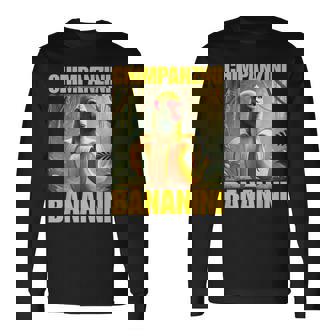 チンパンジーニ バナニーニ イタリアのブレインロットミーム 長袖Tシャツ - Kawaiitshirt