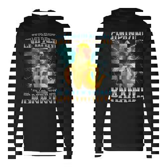 チンパンジーニ バナニーニ イタリアンブレイン 長袖Tシャツ - Kawaiitshirt