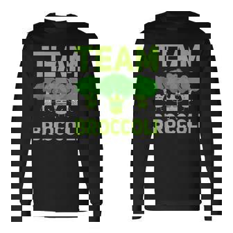 チーム ブロッコリー ビーガン ベジタリアン 植物ベース 野菜 長袖Tシャツ - Kawaiitshirt