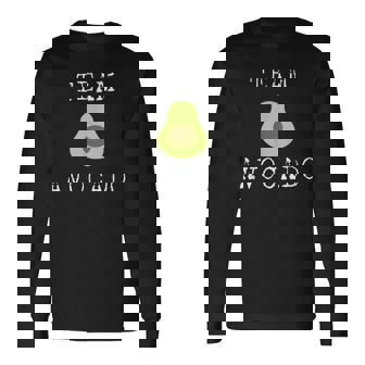 チームアボカドtシャツ 面白いアボカドシャツ ビーガン 長袖Tシャツ - Kawaiitshirt