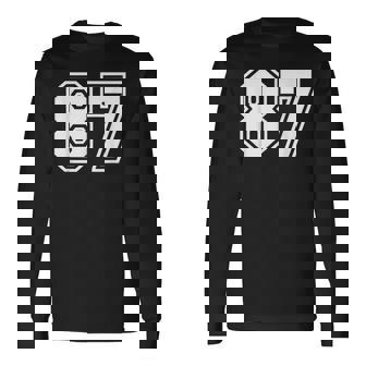 チームジャージーナンバー87 スポーツギフト 長袖Tシャツ - Kawaiitshirt