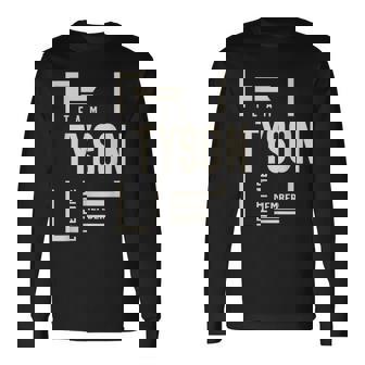 チームタイソン生涯メンバータイソン名 長袖Tシャツ - Kawaiitshirt