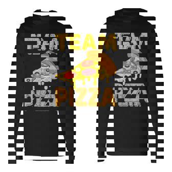 チームピザ 長袖Tシャツ - Kawaiitshirt