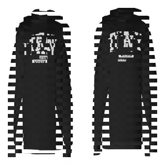 ティファニーウィスコンシン Wi ビンテージアスレチックスポーツデザイン 長袖Tシャツ - Kawaiitshirt