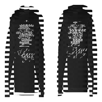 ティファニー女王 女王 名 王冠 リーガルプリンセス 長袖Tシャツ - Kawaiitshirt