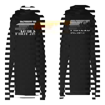 ティンバーランド Nc ビンテージ エバーグリーン サンセット 80年代レトロ 長袖Tシャツ - Kawaiitshirt