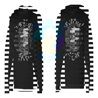 ティンホイルハットキャットクラブ陰謀論おかしい 長袖Tシャツ - Kawaiitshirt