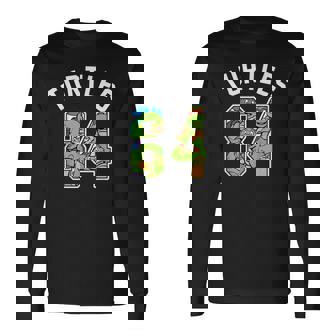 ティーンエイジ・ミュータント・ニンジャ・タートルズ 84フィート グループコラージュ 長袖Tシャツ - Kawaiitshirt