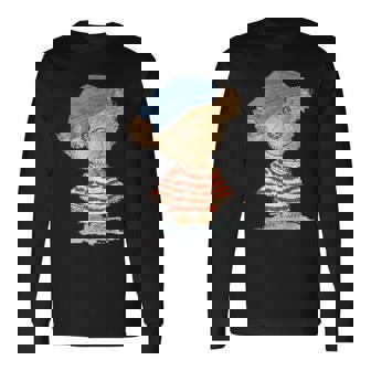 テディベア かわいい 熊 ぬいぐるみ ギフト 動物 アート イラスト 長袖Tシャツ - Kawaiitshirt