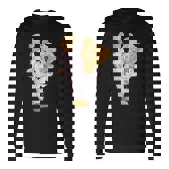 テディ空手ベア 長袖Tシャツ - Kawaiitshirt