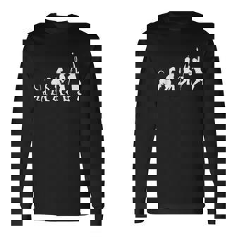 テニスの面白い進化 長袖Tシャツ - Kawaiitshirt