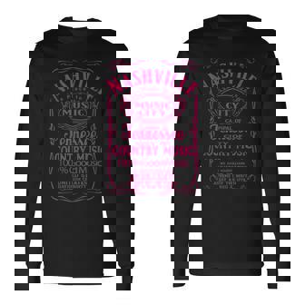 テネシー州ナッシュビルグッドカントリーウエスタンミュージックシティの衣装 長袖Tシャツ - Kawaiitshirt