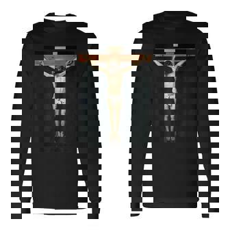 ディエゴベラスケス-＃2十字架につけられたイエスキリスト 長袖Tシャツ - Kawaiitshirt