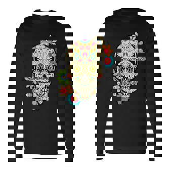 デイズ・オブ・ザ・デッド シュガー・スカル・カラベラ 長袖Tシャツ - Kawaiitshirt