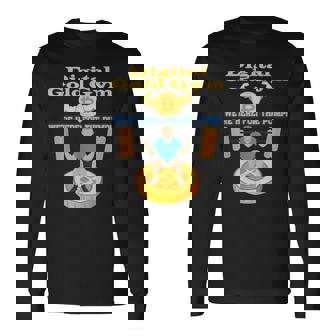 デジタルゴールドジム エクササイズ ビットコインギア クリプトジムウェア 長袖Tシャツ - Kawaiitshirt