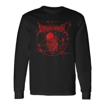 デスメタルtシャツ デスメタル ヘビーロック 携帯電話ケース 長袖Tシャツ - Kawaiitshirt