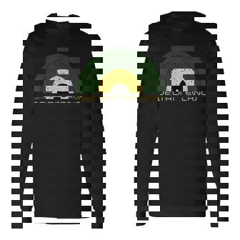 デトロイトテクノレトロルックレコード デトロイトテクノテキスト付き 長袖Tシャツ - Kawaiitshirt