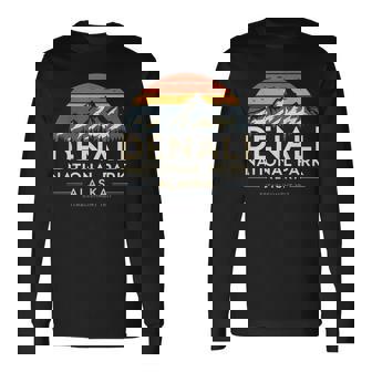 デナリ国立公園 アラスカ ハイキング キャンプ 山 お土産 長袖Tシャツ - Kawaiitshirt