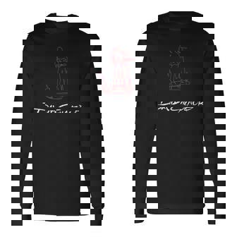 デヴィッド・ギルモア オン・ア・アイランド 赤と白のスケッチ 長袖Tシャツ - Kawaiitshirt