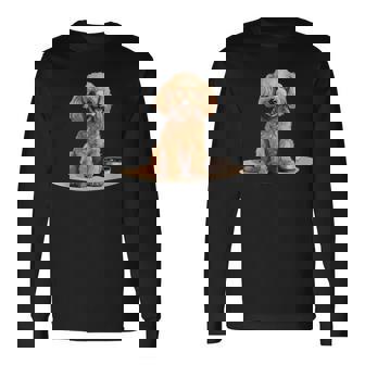 トイプードル 犬種 ペット かわいいグラフィック 長袖Tシャツ - Kawaiitshirt