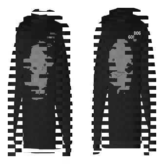 トイプードルシリーズ「シルバー（グレー）」 長袖Tシャツ - Kawaiitshirt