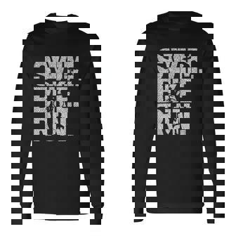 トライアスロン 水泳 バイク ラン トライアスロン 長袖Tシャツ - Kawaiitshirt