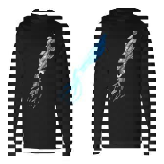 トライバル イカ 海の動物 長袖Tシャツ - Kawaiitshirt