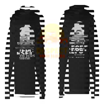 トラック ヴィンテージ オールド クラシック 学校 アメリカン ピックアップ レトロ ファーム 長袖Tシャツ - Kawaiitshirt