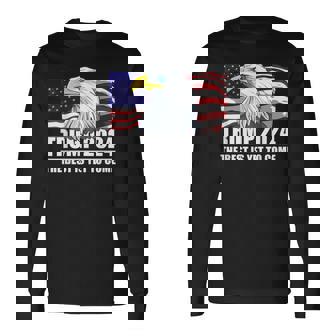 トランプ 2024年 イーグル アメリカ国旗 ドナルド・トランプ選挙 2024年 長袖Tシャツ - Kawaiitshirt