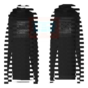 トリッピー レトロウェーブ シンセウェーブ 80年代ゲーマー 長袖Tシャツ - Kawaiitshirt