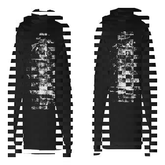 トリノのシュラウド イエス・キリストの顔 長袖Tシャツ - Kawaiitshirt