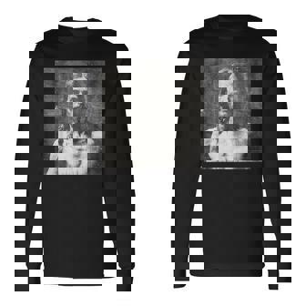 トリノのヴィンテージイエス聖骸布 長袖Tシャツ - Kawaiitshirt