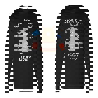 トルコ アルパカ マイバッグ ラマ アルパカ トルコ 長袖Tシャツ - Kawaiitshirt